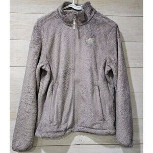 Women’s Size Medium The North Face Furry Fleece Jacket Gray Great Condition